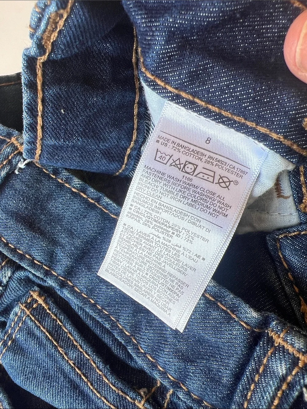 Old Navy Kids Dark Blue Straight-Leg Jeans